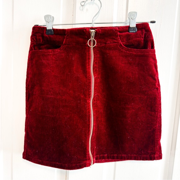 Mudd Dresses & Skirts - Mudd Red Corduroy Skirt